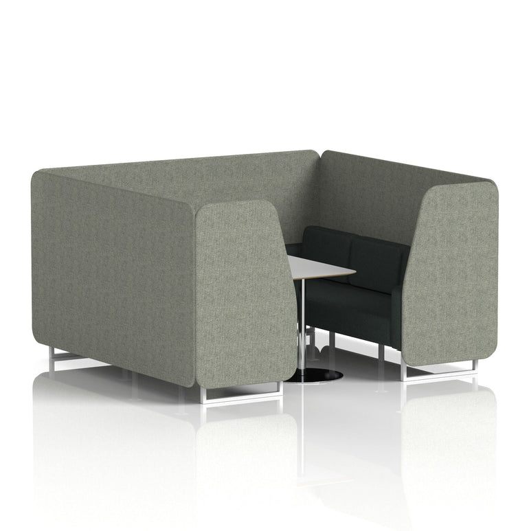Brixworth Booth With Grey Table In Two Tone