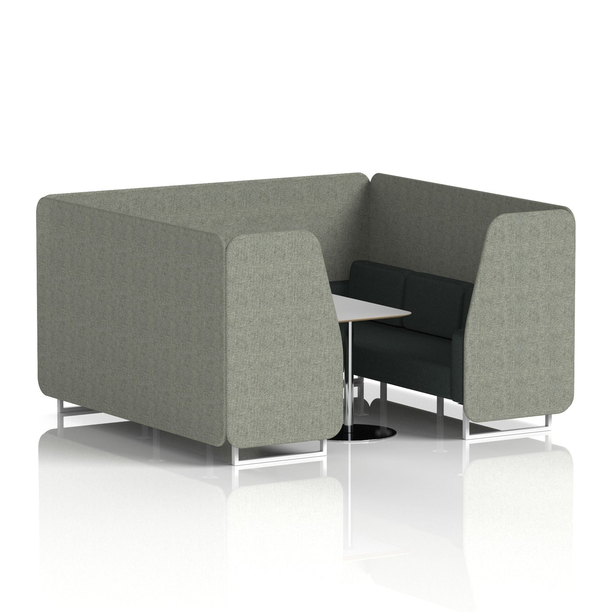 Brixworth Booth With Grey Table In Two Tone