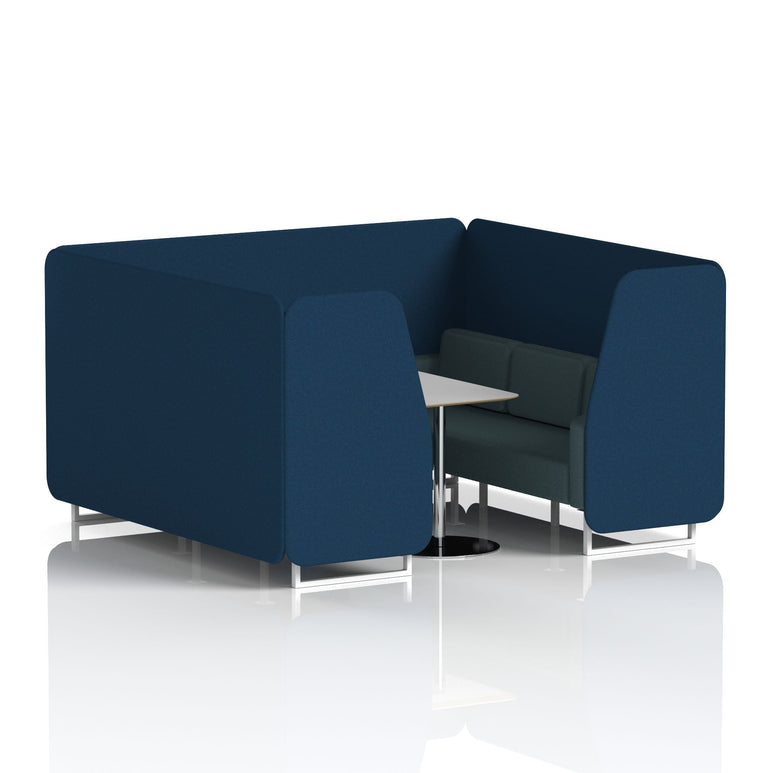 Brixworth Booth With Grey Table In Two Tone