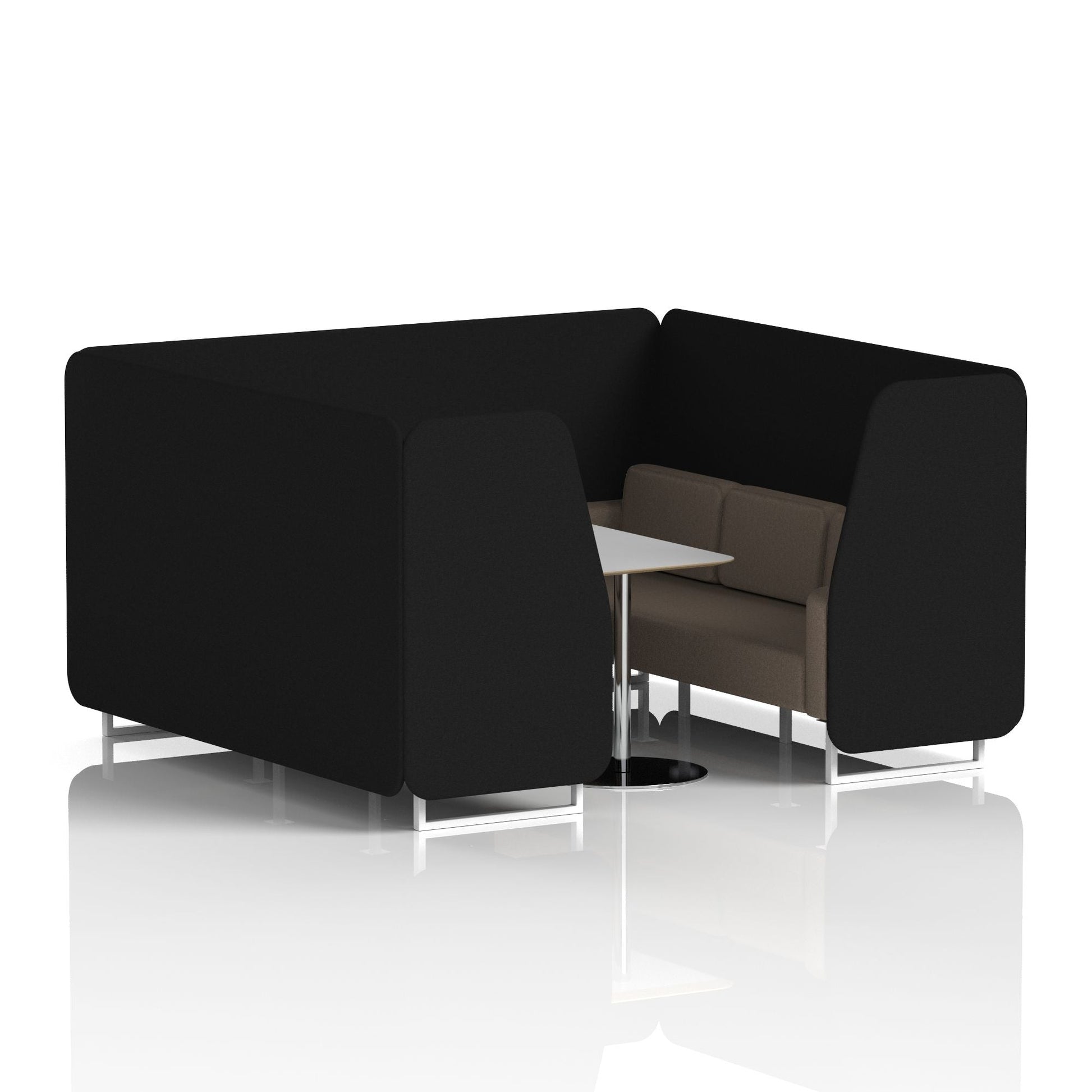 Brixworth Booth With Grey Table In Two Tone