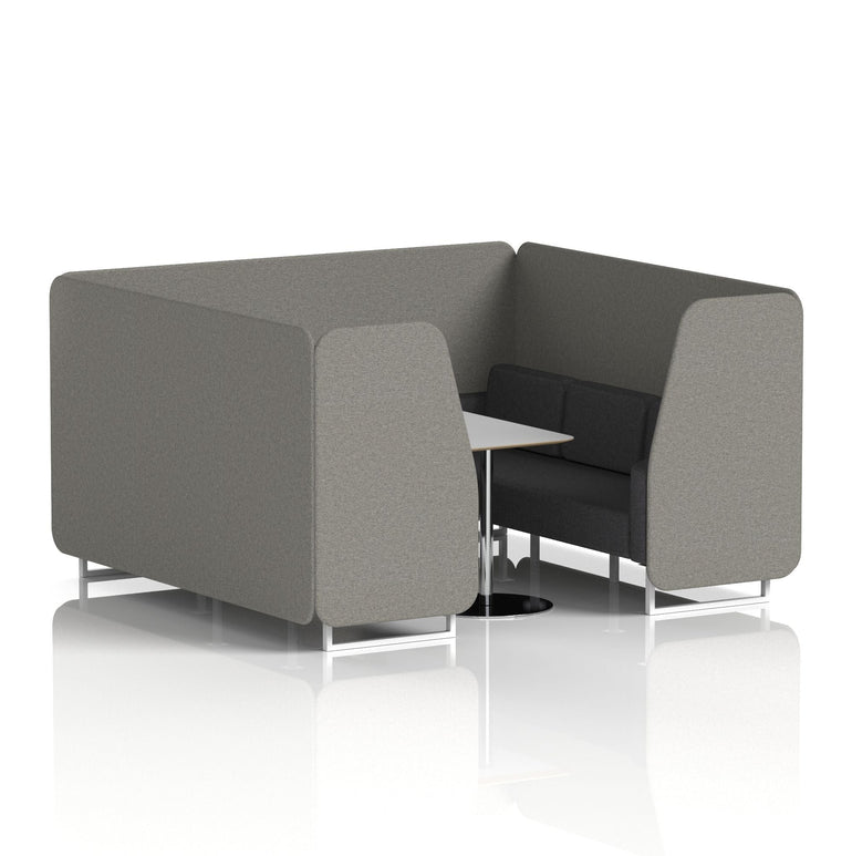 Brixworth Booth With Grey Table In Two Tone