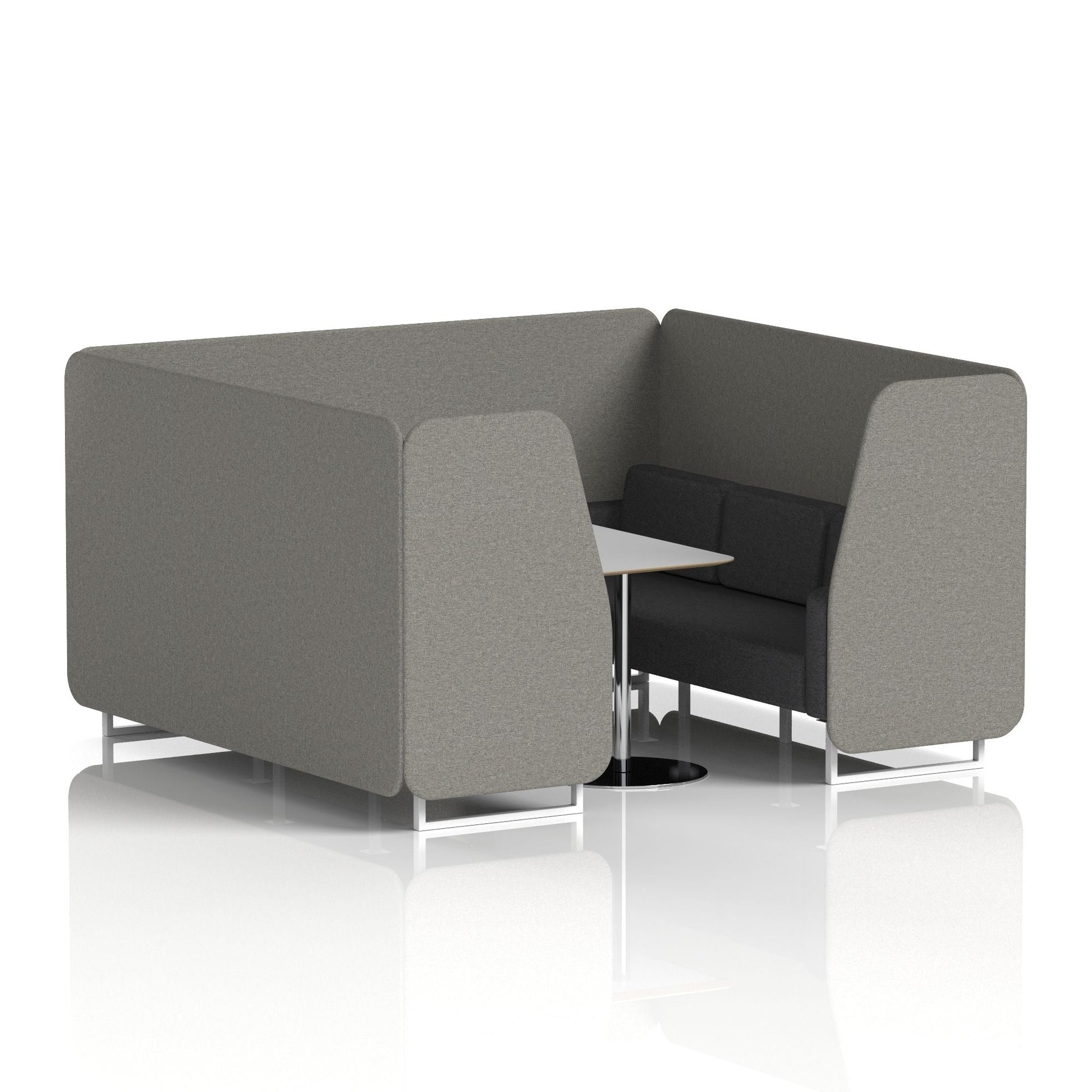 Brixworth Booth With Grey Table In Two Tone