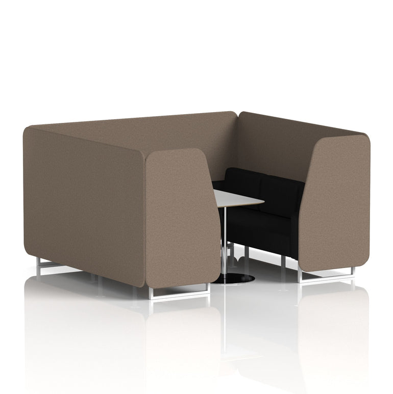 Brixworth Booth With Grey Table In Two Tone