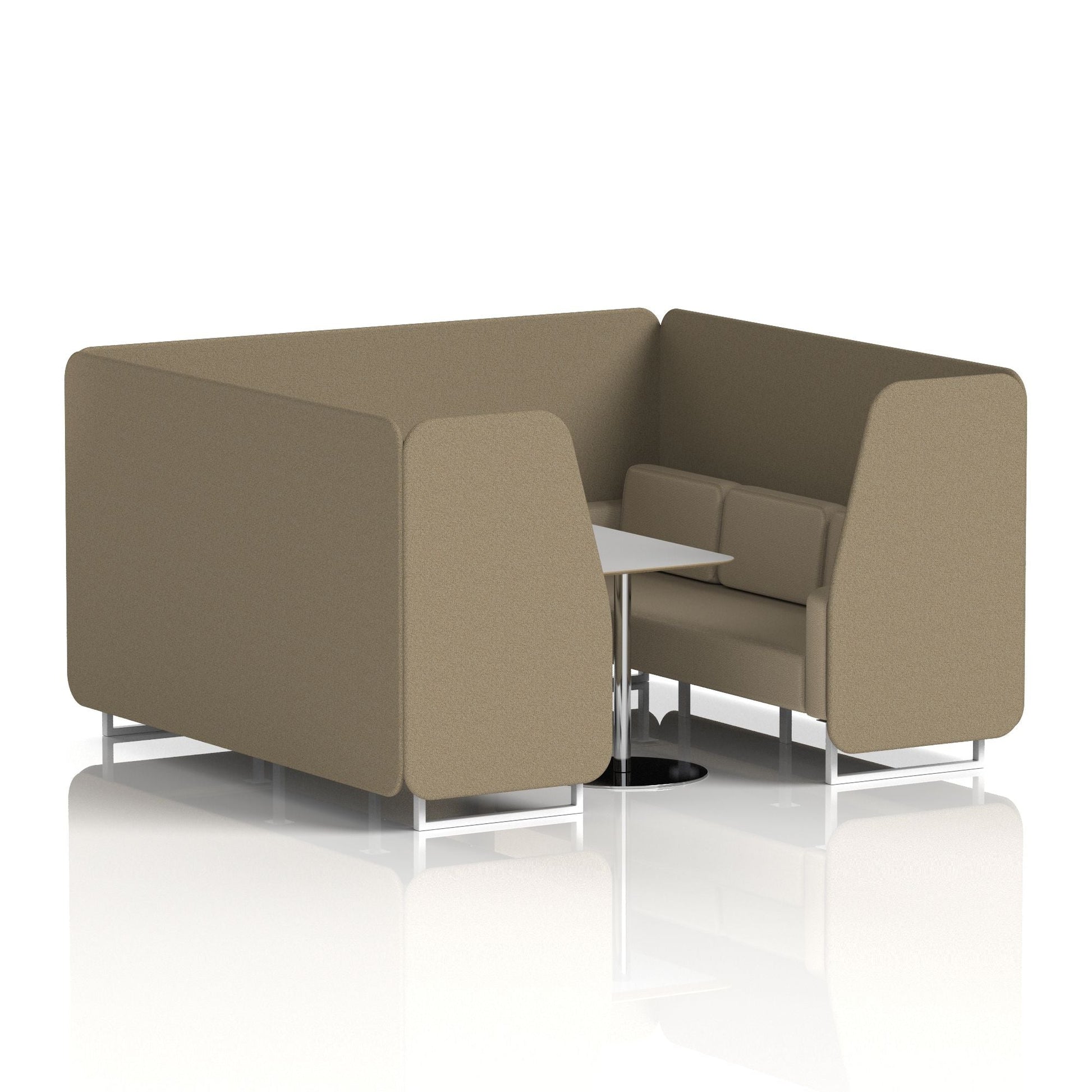 Brixworth Booth With Grey Table In Two Tone