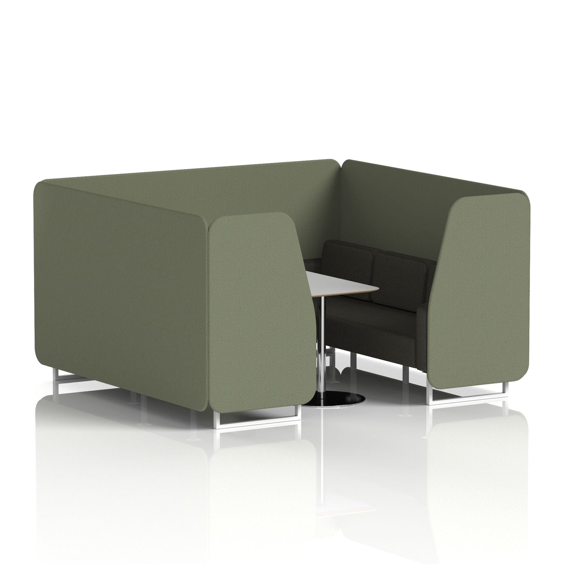 Brixworth Booth With Grey Table In Two Tone