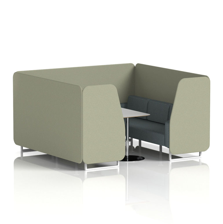 Brixworth Booth With Grey Table In Two Tone