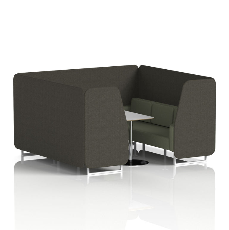 Brixworth Booth With Grey Table In Two Tone