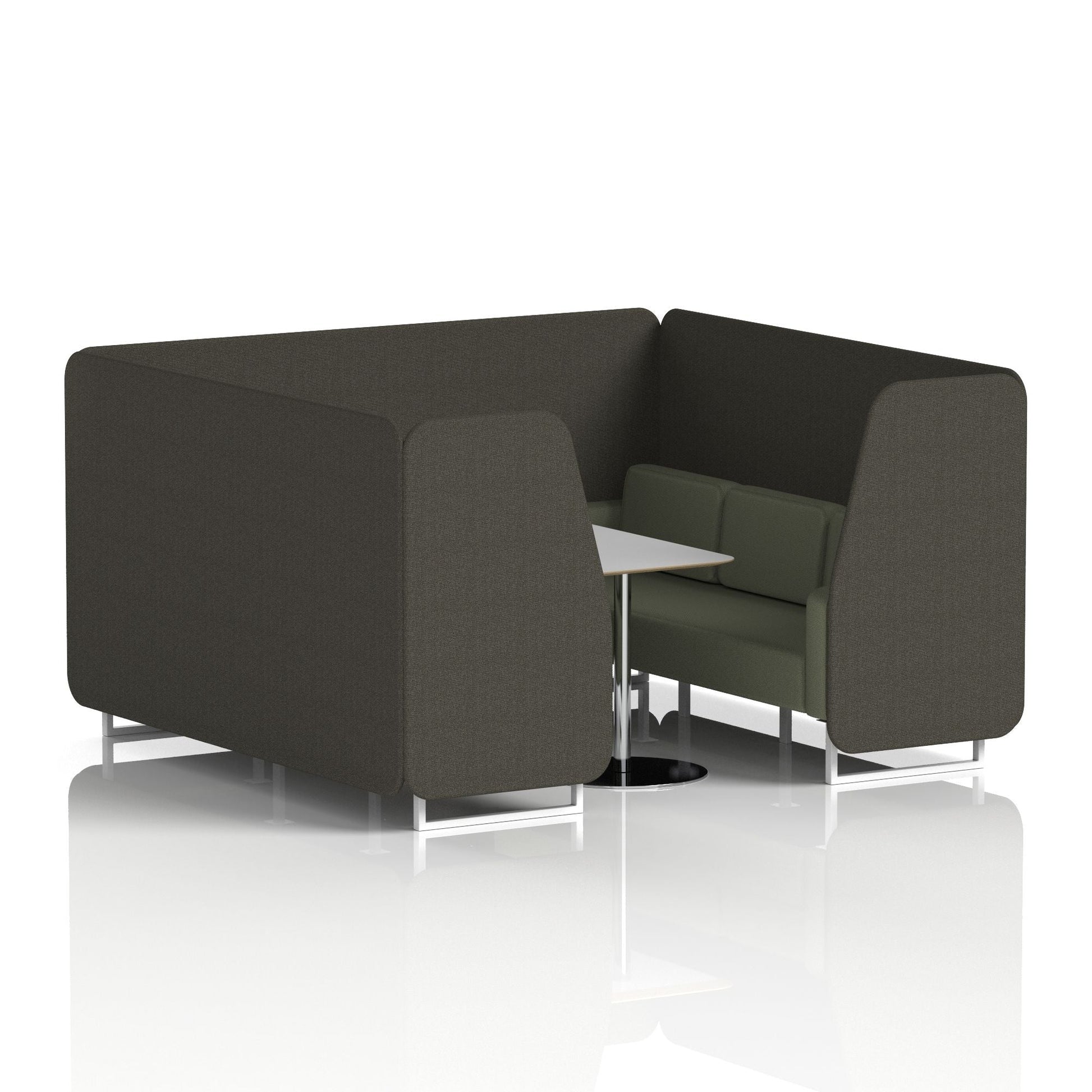 Brixworth Booth With Grey Table In Two Tone