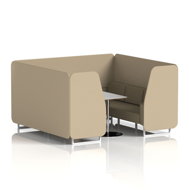 Brixworth Booth With Grey Table In Two Tone