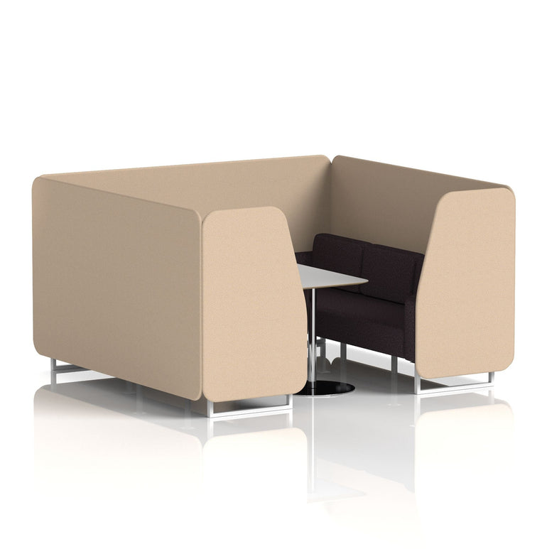 Brixworth Booth With Grey Table In Two Tone