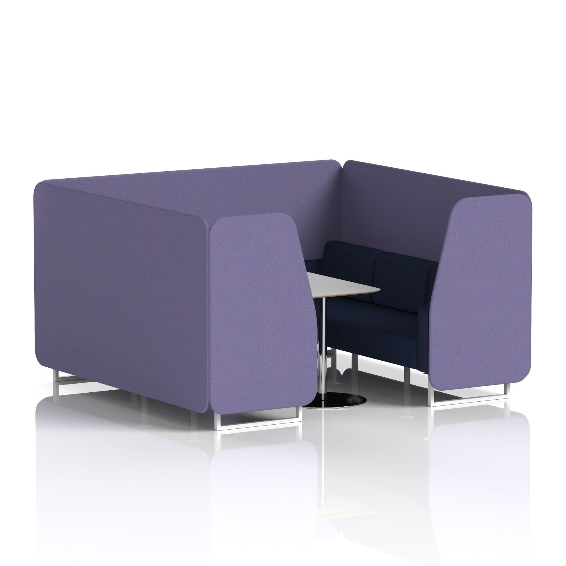 Brixworth Booth With Grey Table In Two Tone