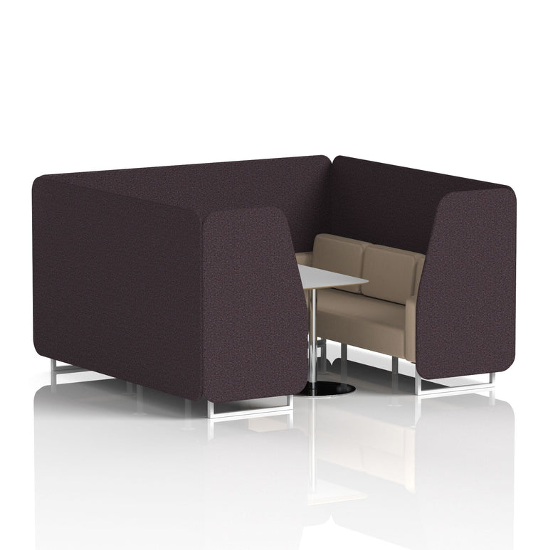 Brixworth Booth With Grey Table In Two Tone