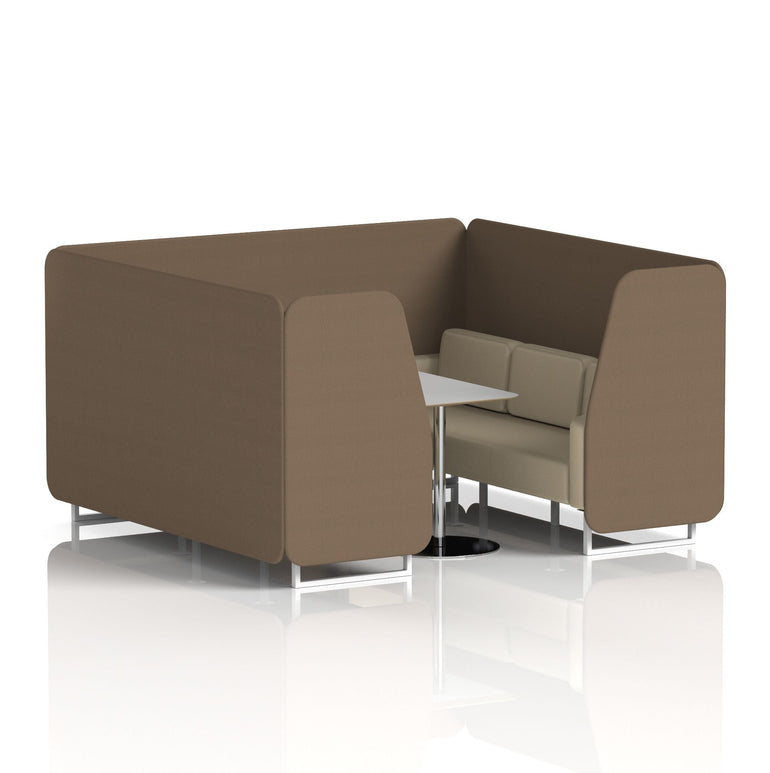 Brixworth Booth With Grey Table In Two Tone
