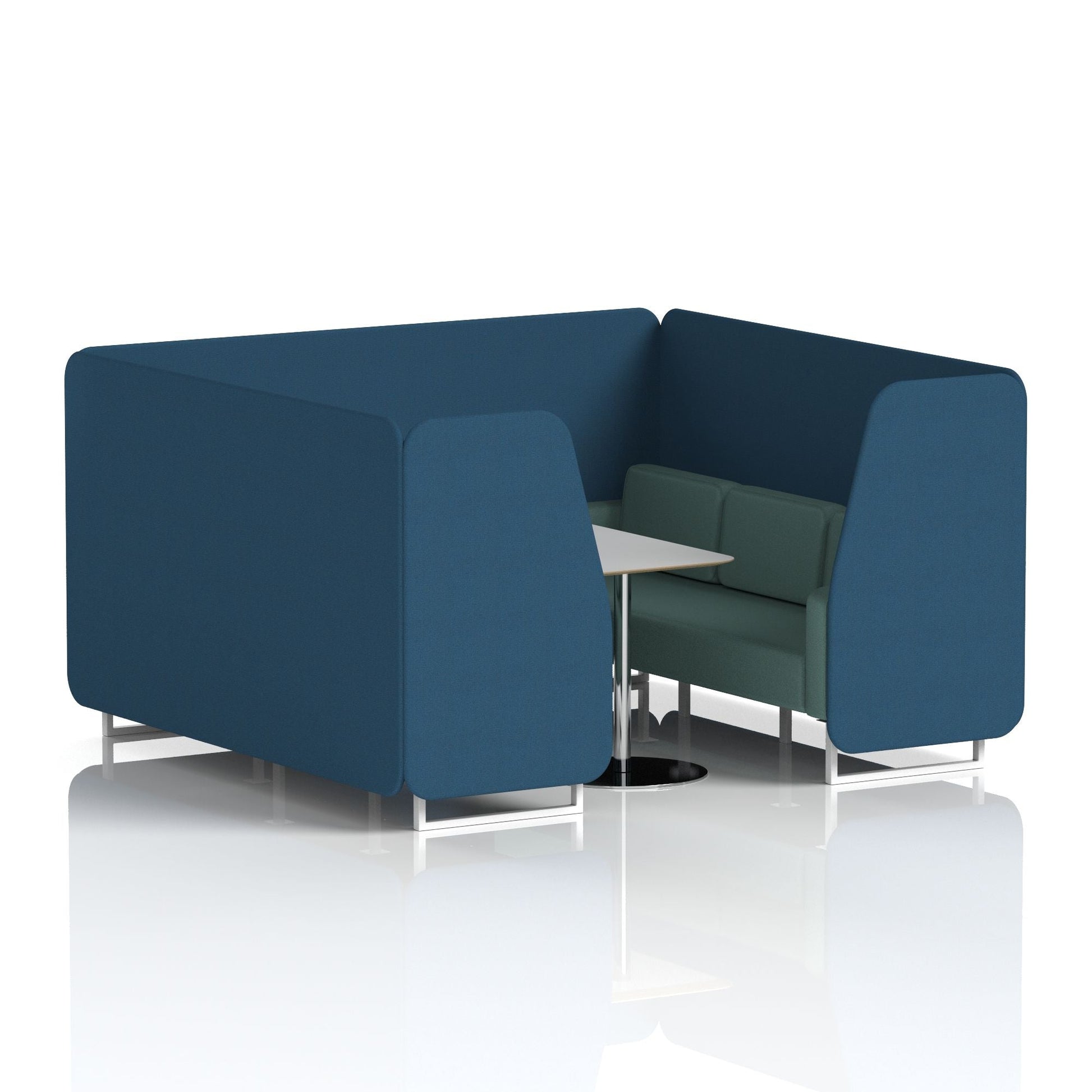 Brixworth Booth With Grey Table In Two Tone