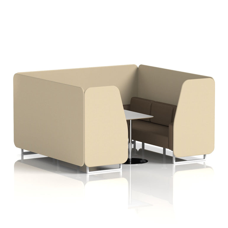 Brixworth Booth With Grey Table In Two Tone