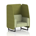  Rivet - Olive Panels And Burnish Sofa