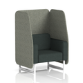  Rivet - Vitreous Panels And Charcoal Sofa