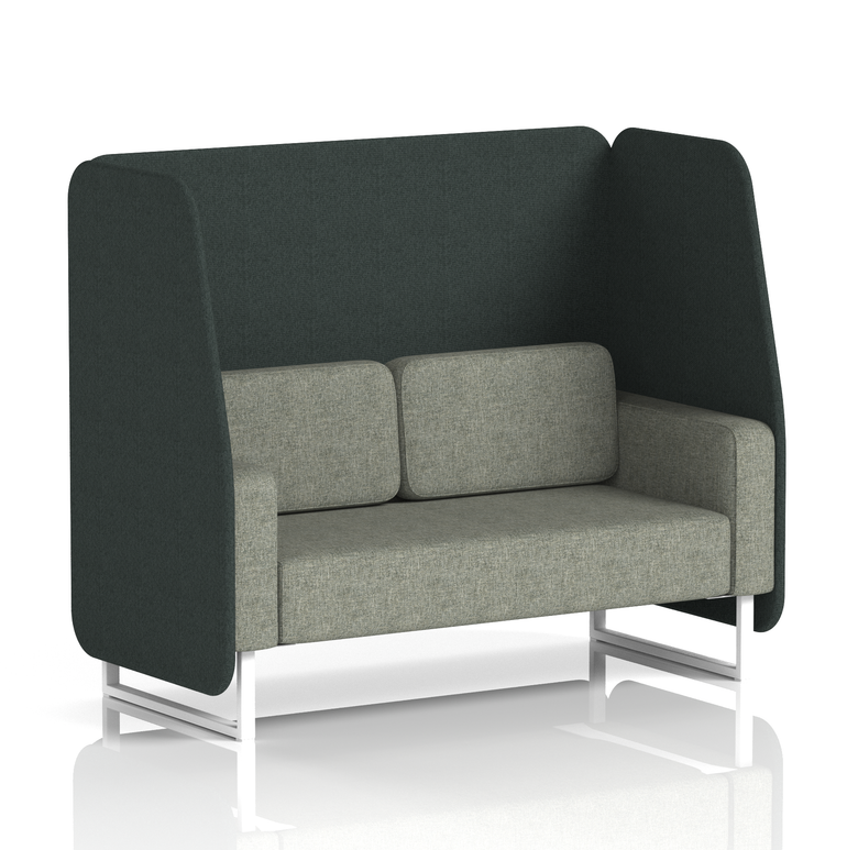 Brixworth Open Booth With White Legs in Two Tone