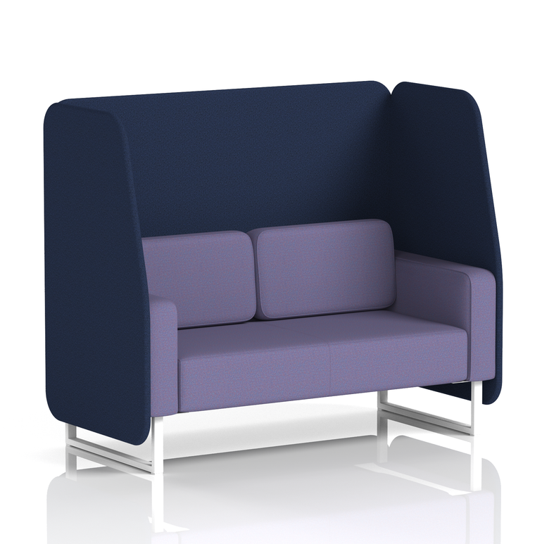 Brixworth Open Booth With White Legs in Two Tone