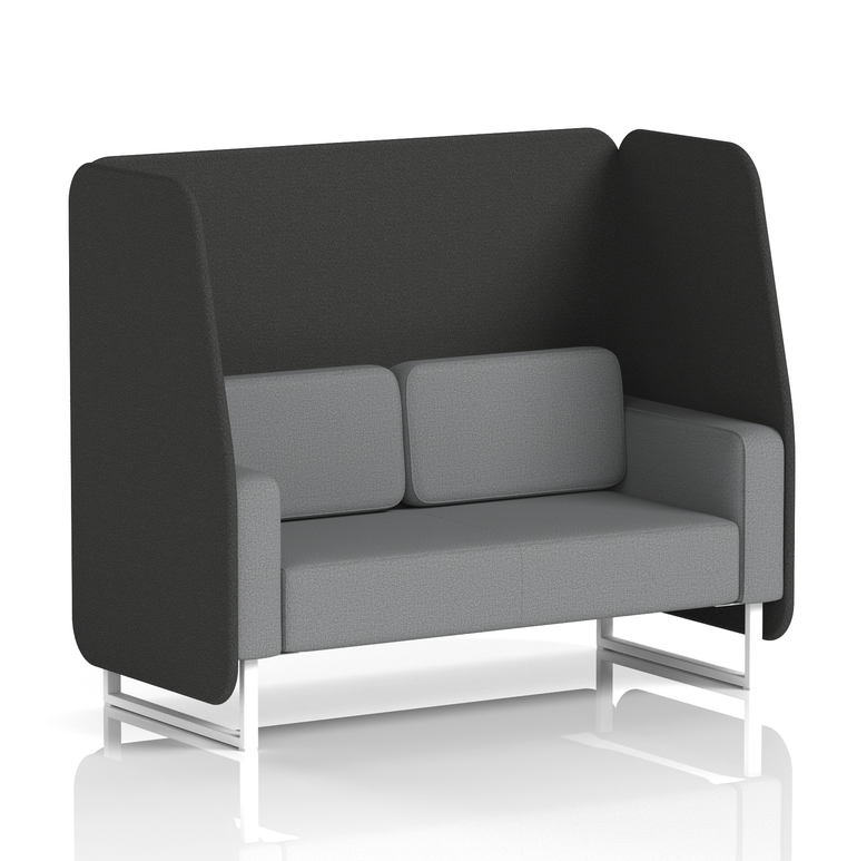 Brixworth Open Booth With White Legs in Two Tone