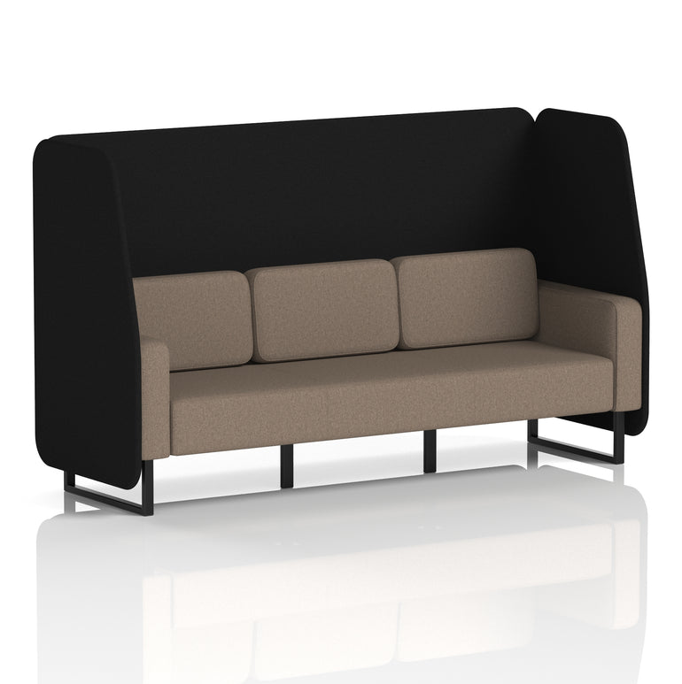 Brixworth Open Booth With Black Legs in Two Tone