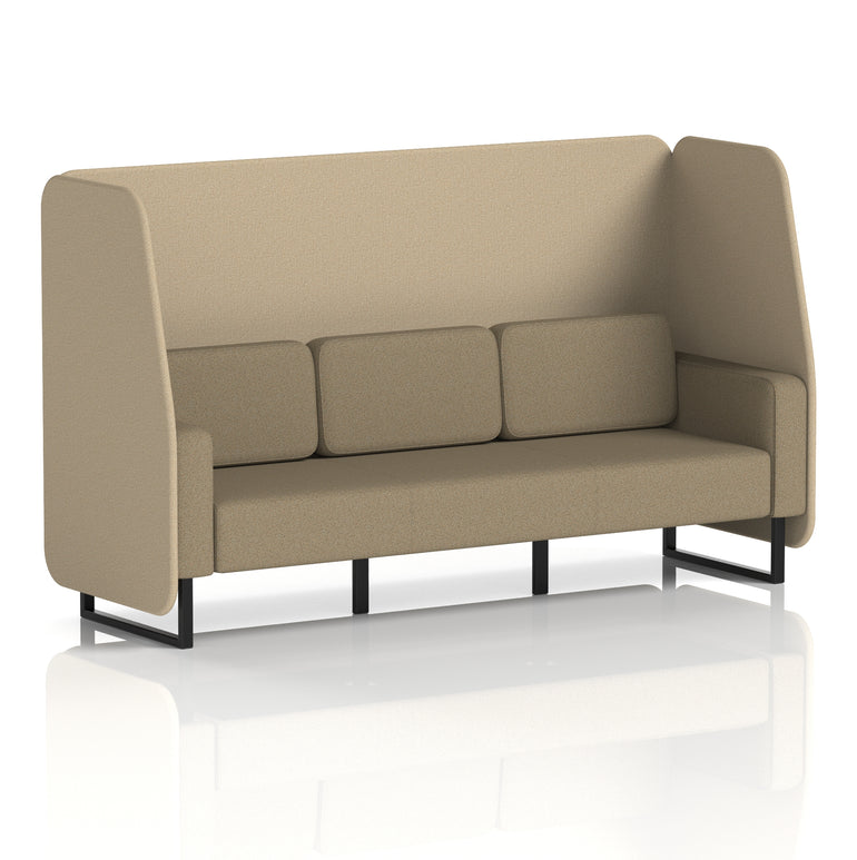 Brixworth Open Booth With Black Legs in Two Tone