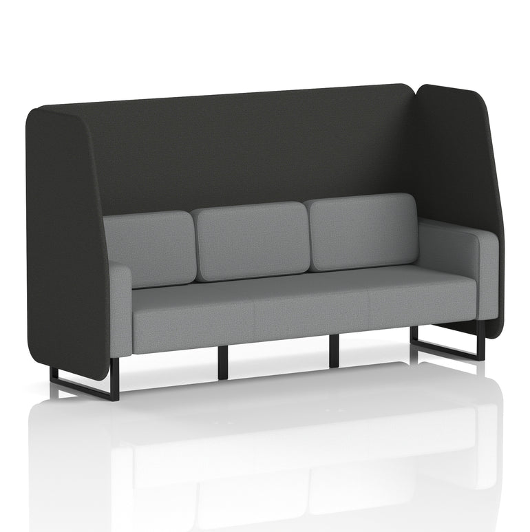 Brixworth Open Booth With Black Legs in Two Tone