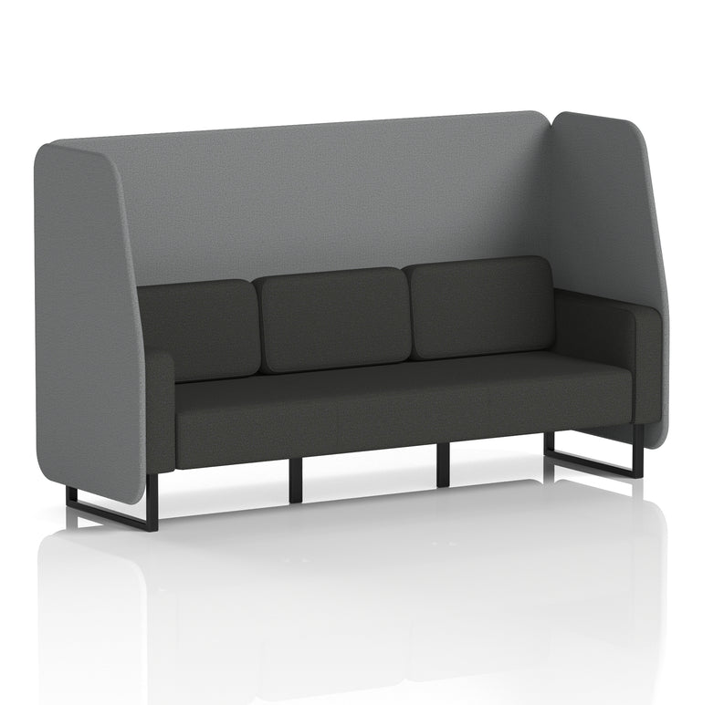 Brixworth Open Booth With Black Legs in Two Tone
