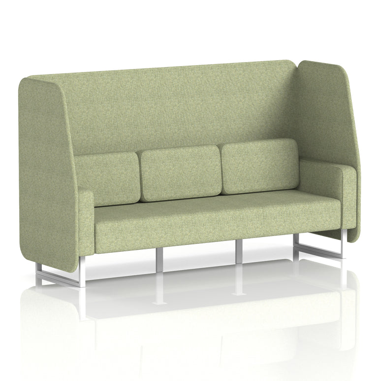 Brixworth Open Booth With White Legs in Single Tone