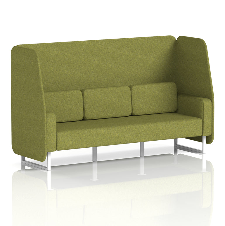 Brixworth Open Booth With White Legs in Single Tone