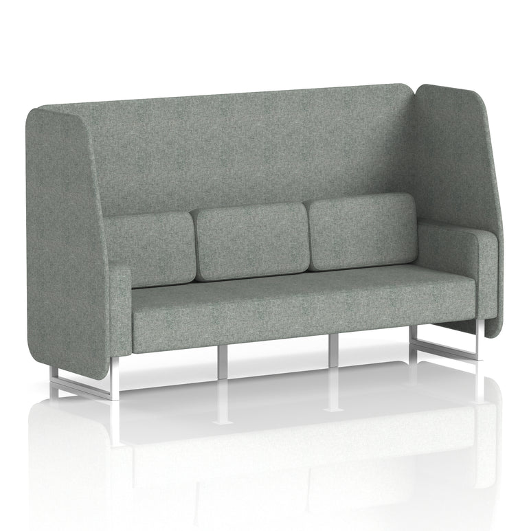Brixworth Open Booth With White Legs in Single Tone