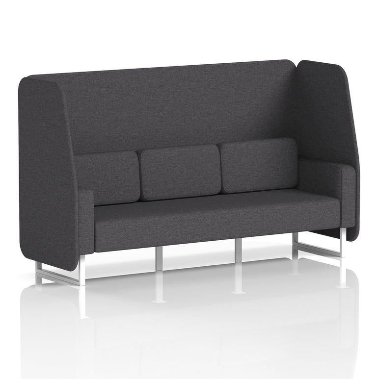 Brixworth Open Booth With White Legs in Single Tone