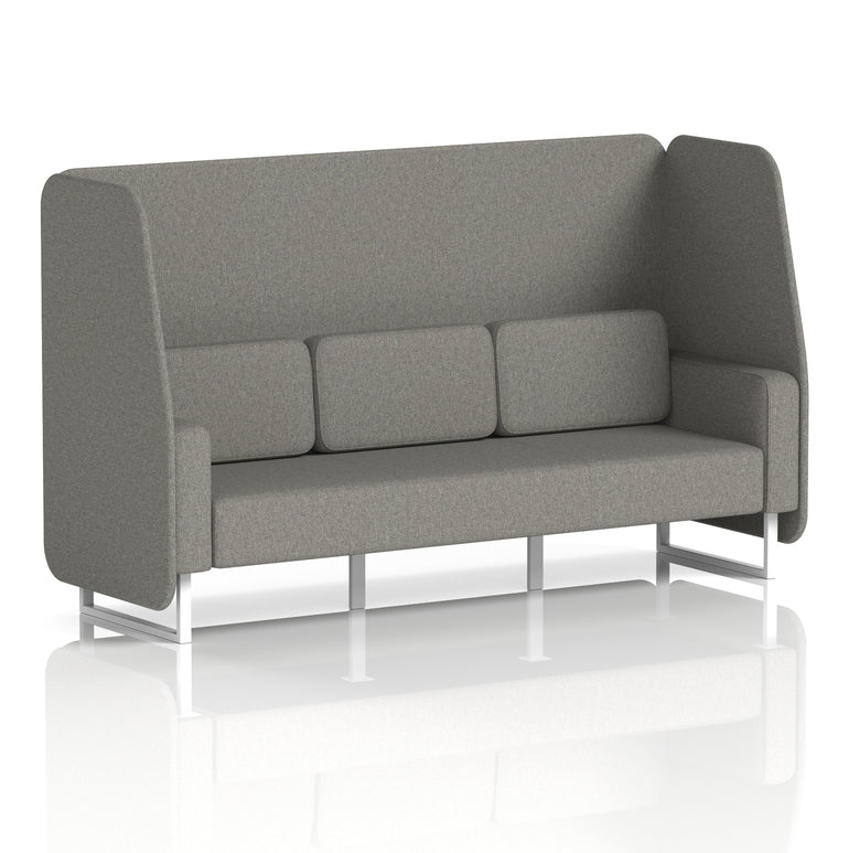 Brixworth Open Booth With White Legs in Single Tone
