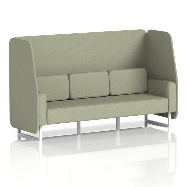 Brixworth Open Booth With White Legs in Single Tone