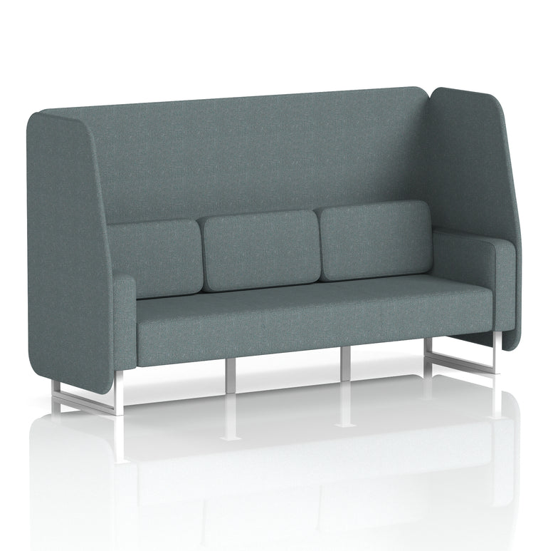 Brixworth Open Booth With White Legs in Single Tone