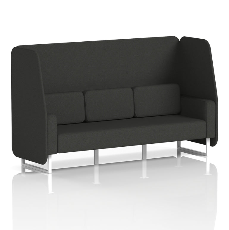 Brixworth Open Booth With White Legs in Single Tone