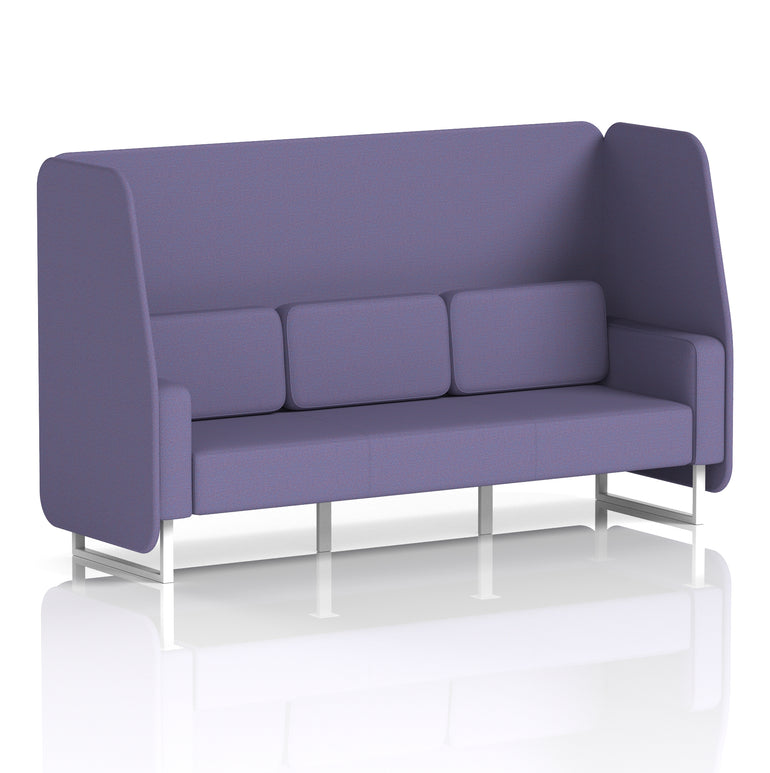 Brixworth Open Booth With White Legs in Single Tone