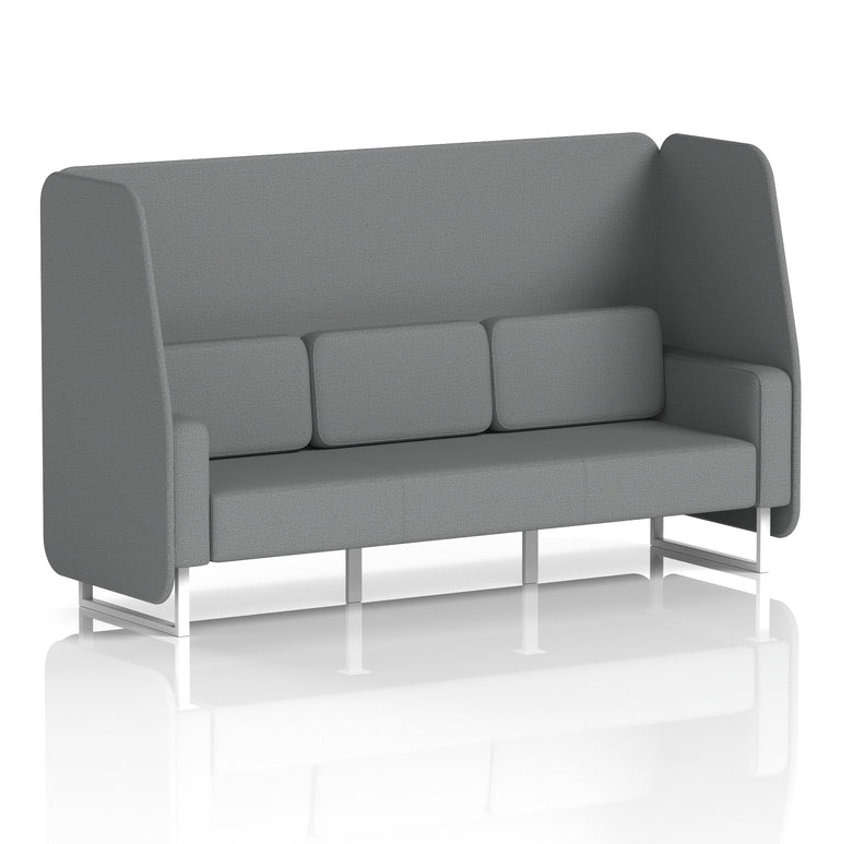 Brixworth Open Booth With White Legs in Single Tone
