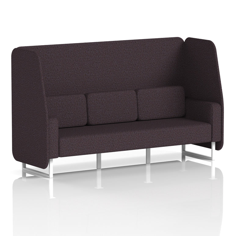 Brixworth Open Booth With White Legs in Single Tone