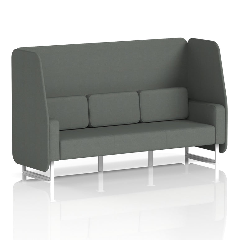 Brixworth Open Booth With White Legs in Single Tone