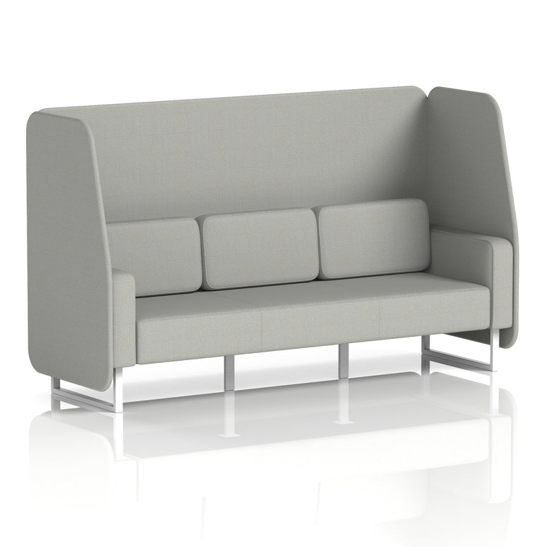 Brixworth Open Booth With White Legs in Single Tone