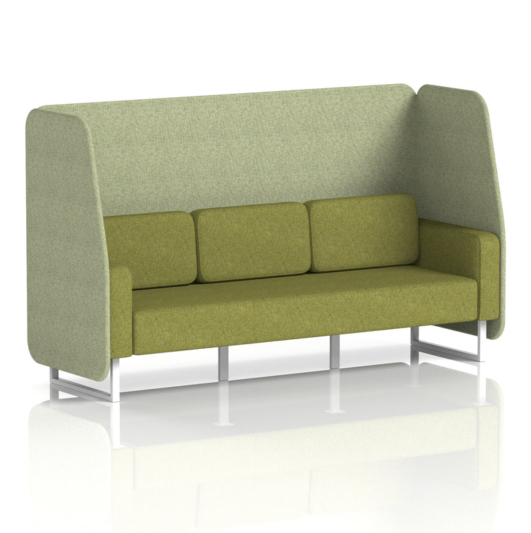 Brixworth Open Booth With White Legs in Two Tone