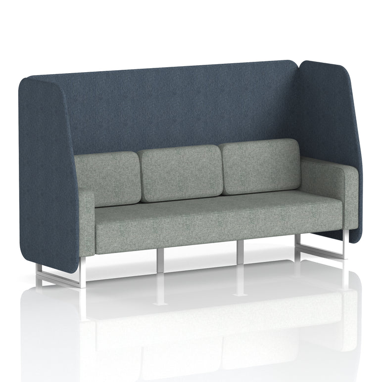 Brixworth Open Booth With White Legs in Two Tone