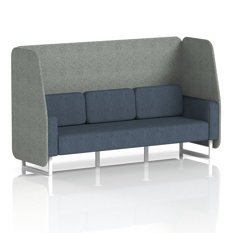 Brixworth Open Booth With White Legs in Two Tone