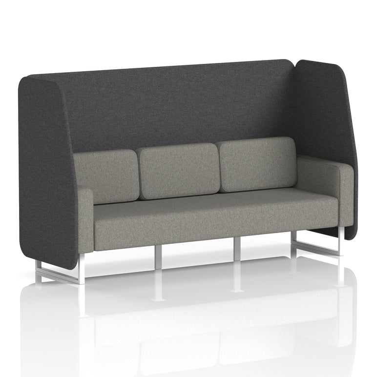 Brixworth Open Booth With White Legs in Two Tone