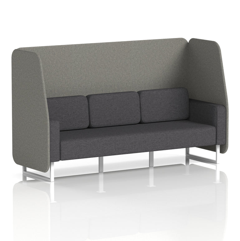 Brixworth Open Booth With White Legs in Two Tone