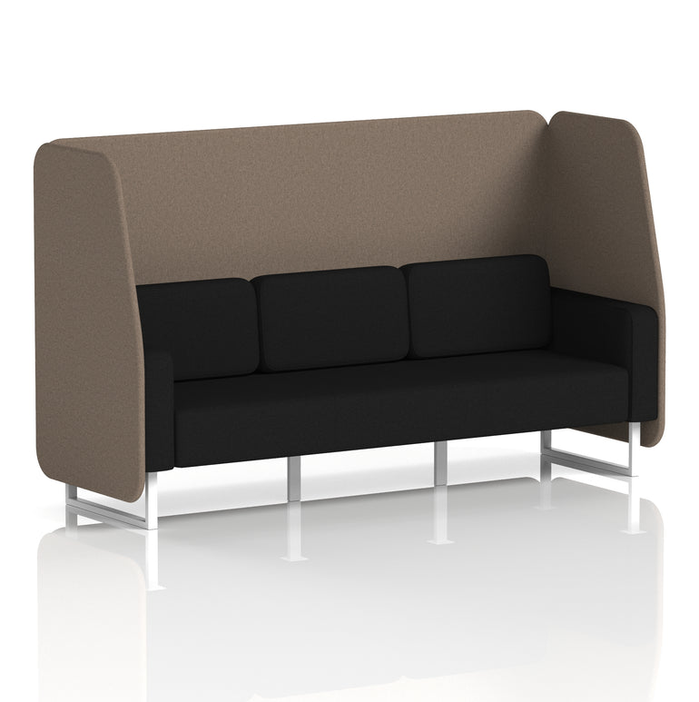 Brixworth Open Booth With White Legs in Two Tone