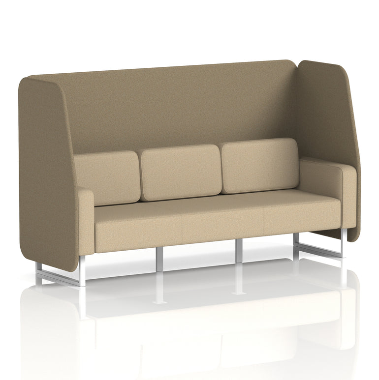 Brixworth Open Booth With White Legs in Two Tone