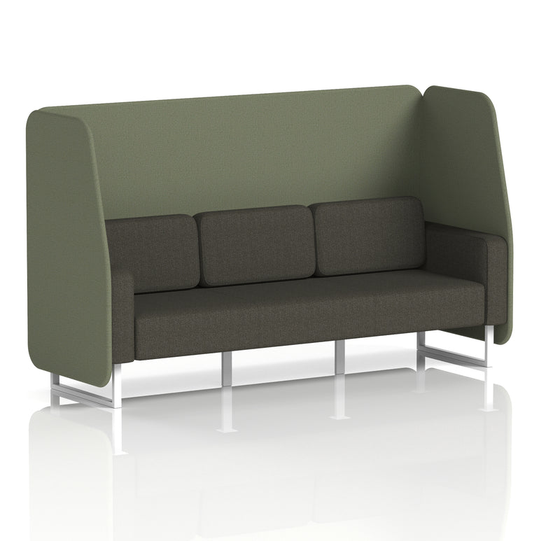 Brixworth Open Booth With White Legs in Two Tone