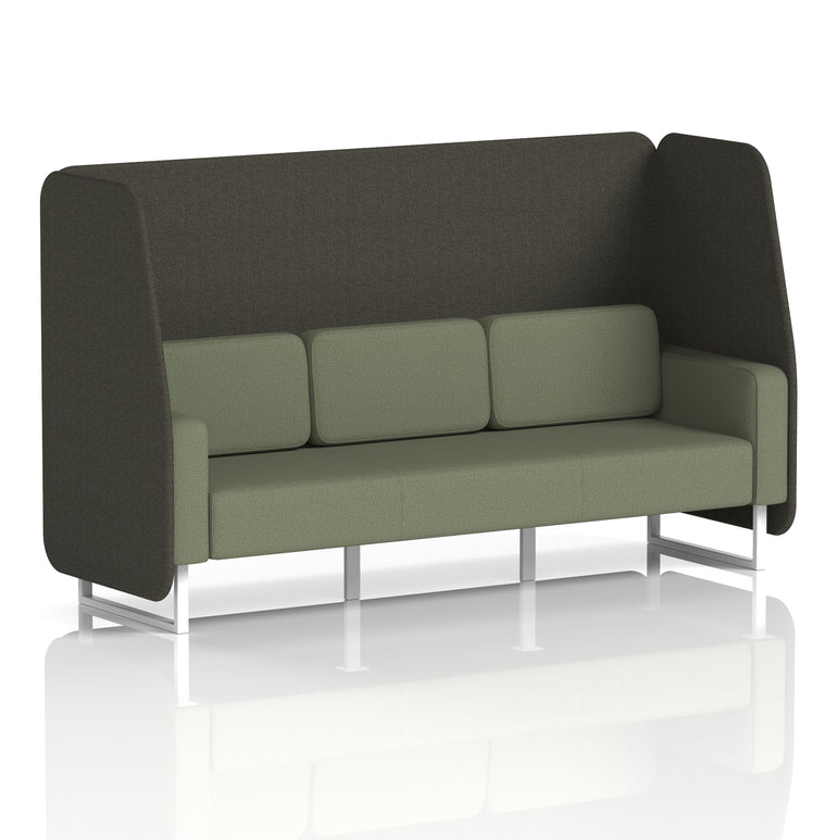 Brixworth Open Booth With White Legs in Two Tone
